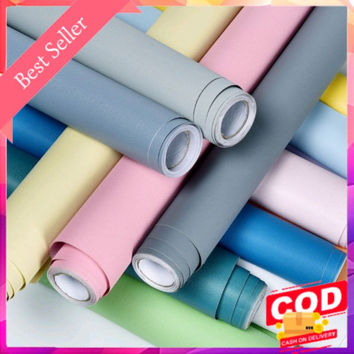 Wallpaper Dinding Polos 45cm x 10m