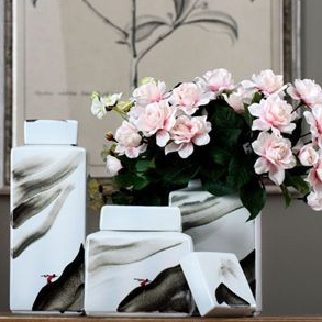 Desierto Gucci Set / Koleksi Guci Keramik Mewah Antik / Vas Model Antik / Pajangan Meja Vas Guci / J