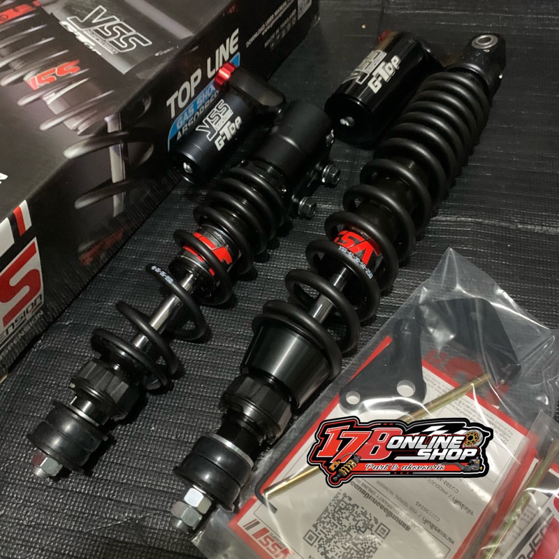 Shock yss g-top depan belakang vespa matic