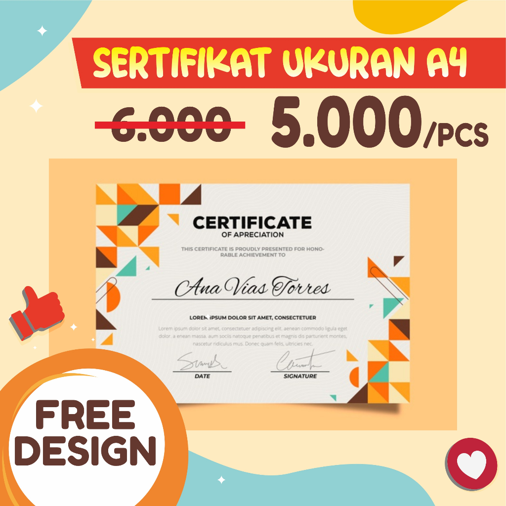 

Cetak Piagam Sertifikat Murah