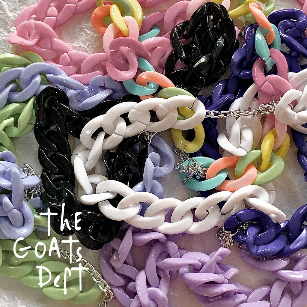The Goats Dept - Chain Thick Cuban Rainbow Necklace Choker Original / tgd803 kalung rantai rainbow p