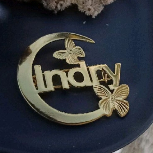 BROS UKIR NAMA lapis emas//Bros nama sendiri