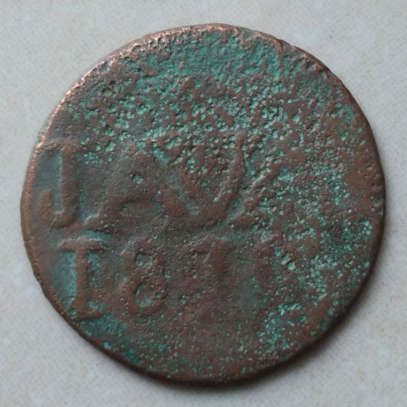 Koin Kuno Java LN 1 Doit 1810 Luis Napoleon - YN380