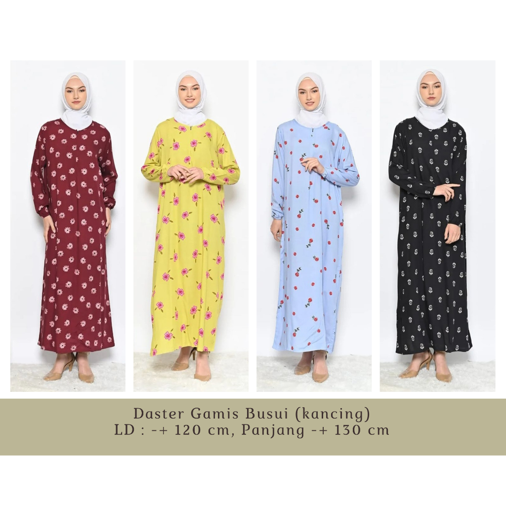 Daster Panjang Sematakaki Lengan Panjang Busui / Daster Rayon Premium / Daster Gamis Muslimah