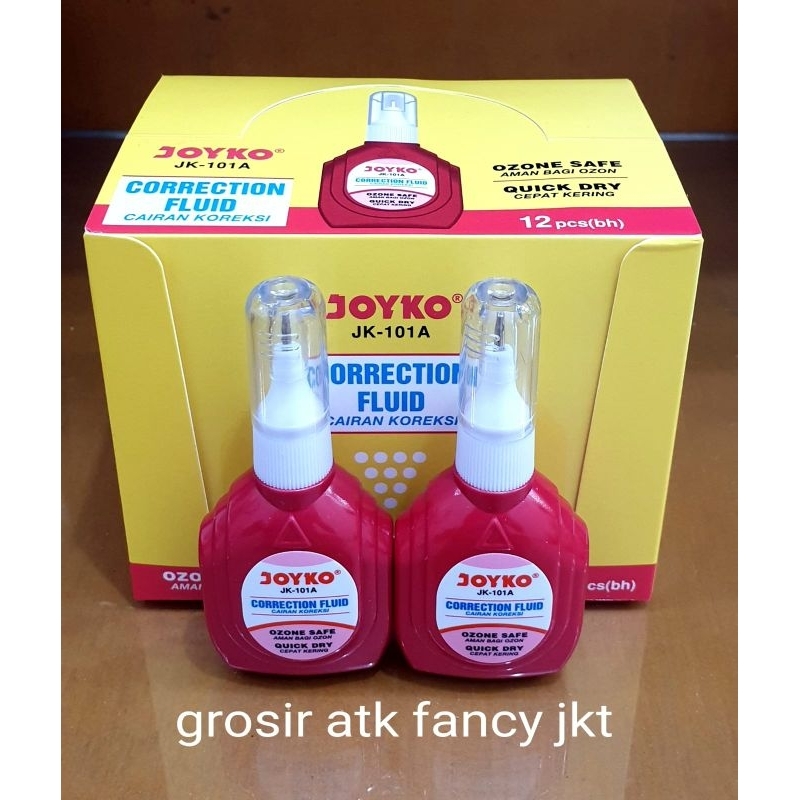 

JK 101 A Tipex Cair Correction Liquid Koreksi Cairan Penghapus Joyko JK-101A