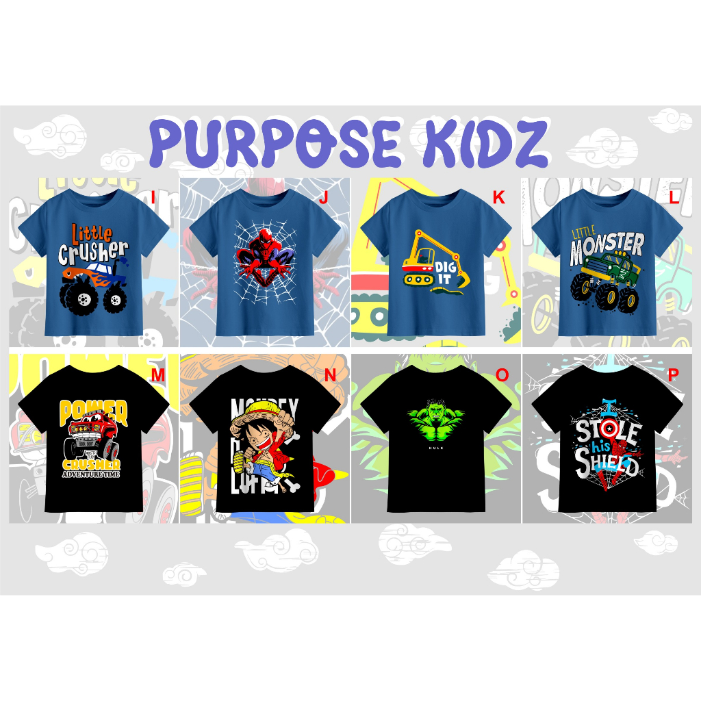 Kaos Anak Beragam Desain