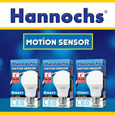 Lampu LED Sensor Gerak Lampu LED Sensor HANNOCHS motion sensor 5W 9W 13W
