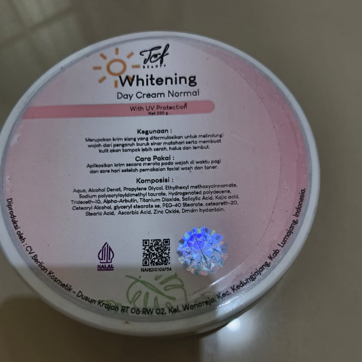 ✨ONLINE✨ TCF BEAUTY Whitening Day Cream 250gr
