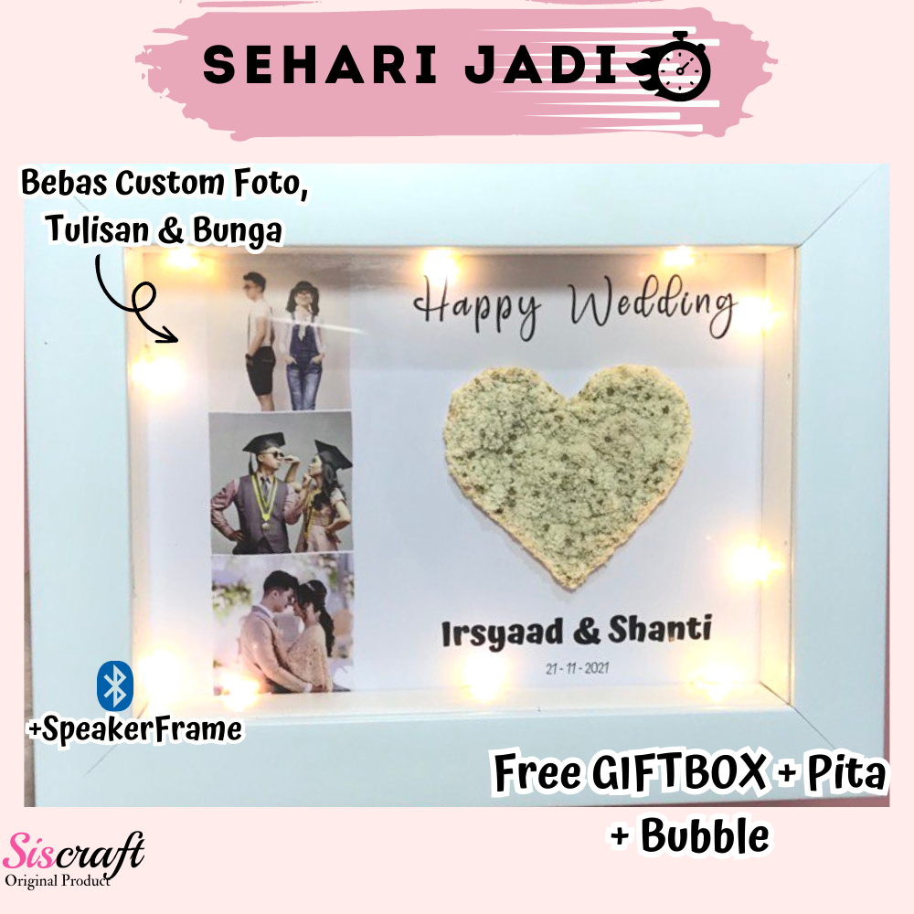 

Dried Flower in Frame with Foto | Flower in Frame | Kado Graduation / Kado Ulang tahun / Kado Anniversary / Kado Pernikahan / Kado Wedding / Hampers Gift / Kado Kelulusan / Kado Nikah / Kado Wisuda / Kado Sidang / Hadiah Ulangtahun