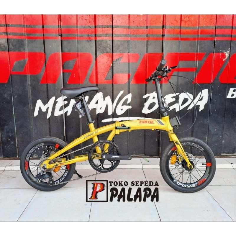 SEPEDA LIPAT 16 EXOTIC EXPLORE 300 SELI FOLDING BIKE