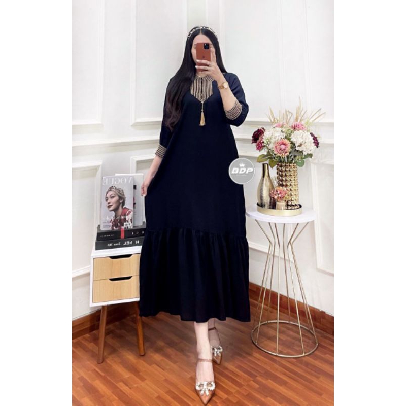 GAMIS TERBARU GAMIS RENDA SULTAN HOME DRES RAYON POLOS WANITA