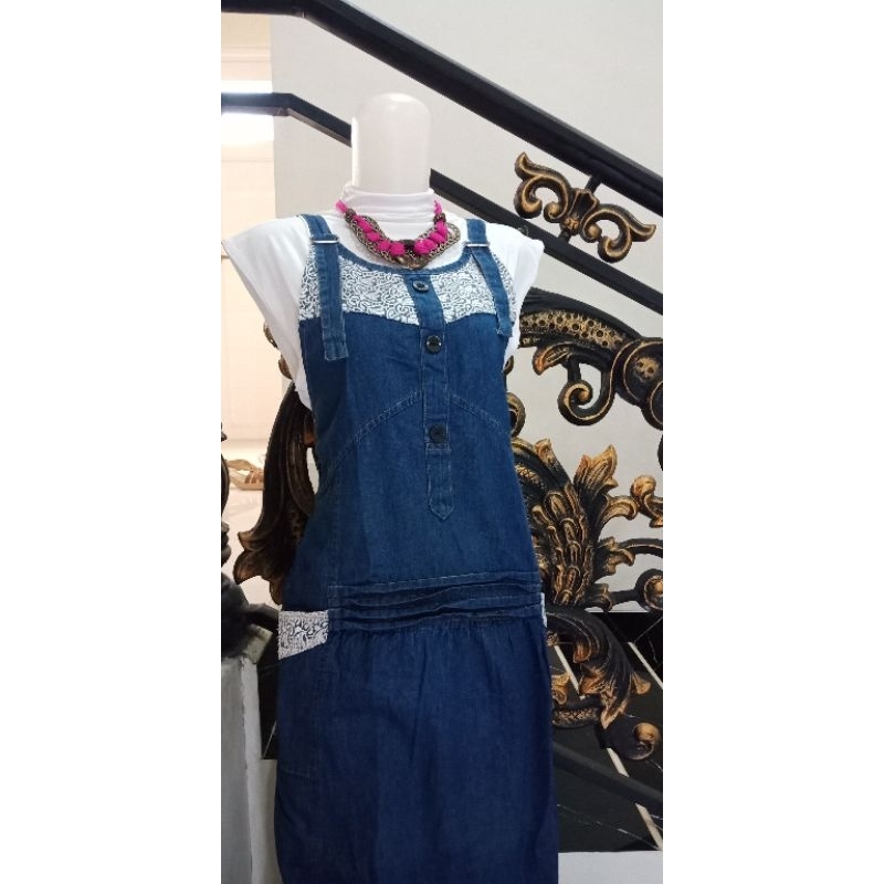 preloved overall jeans