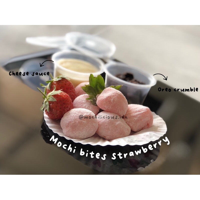 

PO MOCHI BITES WITH CHEESE SAUCE DAN OREO CRUMBLE