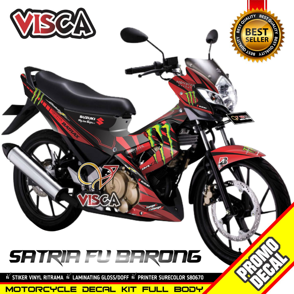 Decal Satria Fu Barong 2012 Full Body Stiker Satria Fu Barong 2012 Full Body Striping Satria Fu Baro