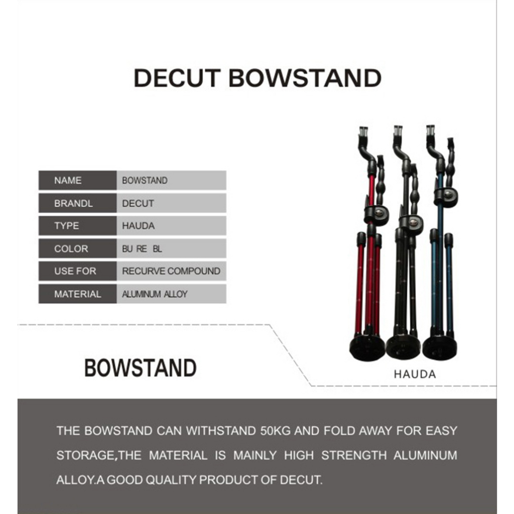 Bow Stand DECUT Hauda, Dudukan Busur Panah Recurve Compound