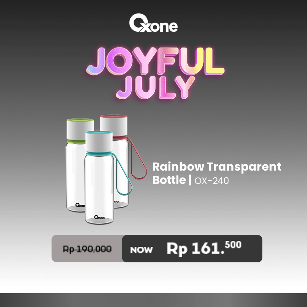 OXONE OX240 Rainbow Transparant Bottle