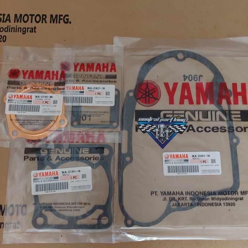 PAKING GASKET BAK KOPLING, CYLINDER HEAD, BLOK SEHER, MEMBRAN HARMONIKA MANIPUL RX KING, RXS, YT115 