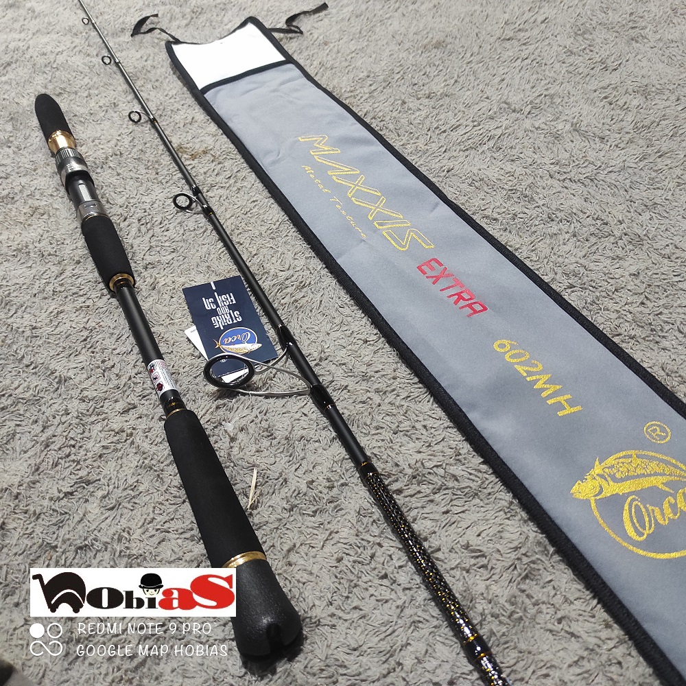 joran pancing jigging 602 orca maxxis extra FUJI 180