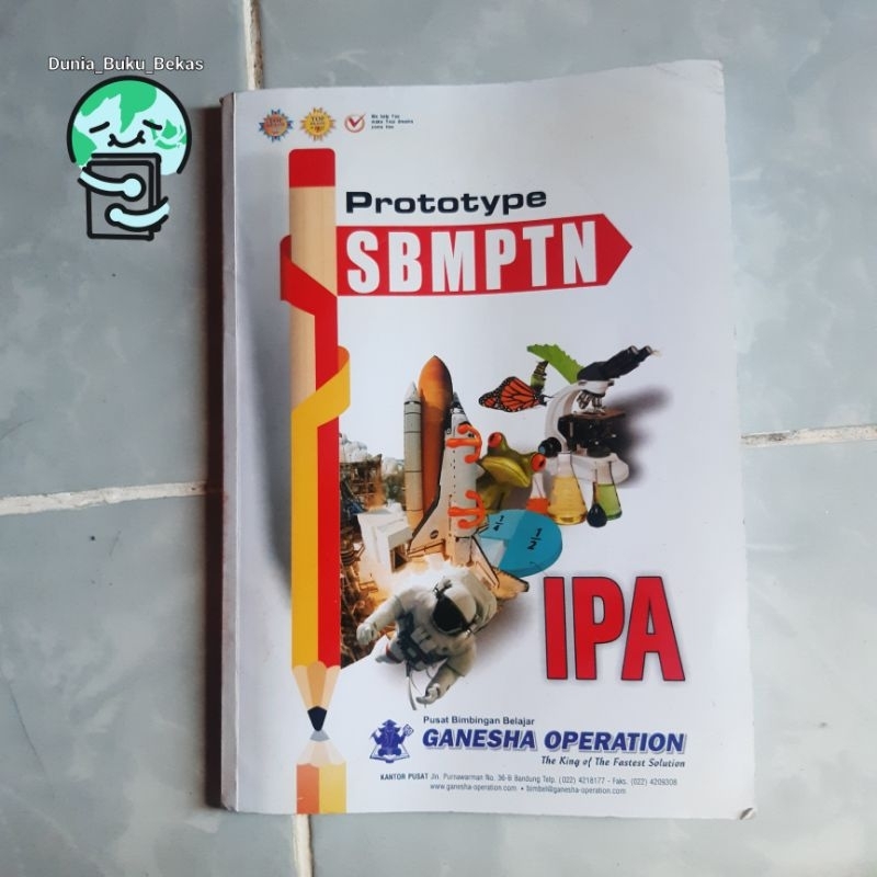 PRELOVED Buku prototype SBMPTN IPA ganesha operation