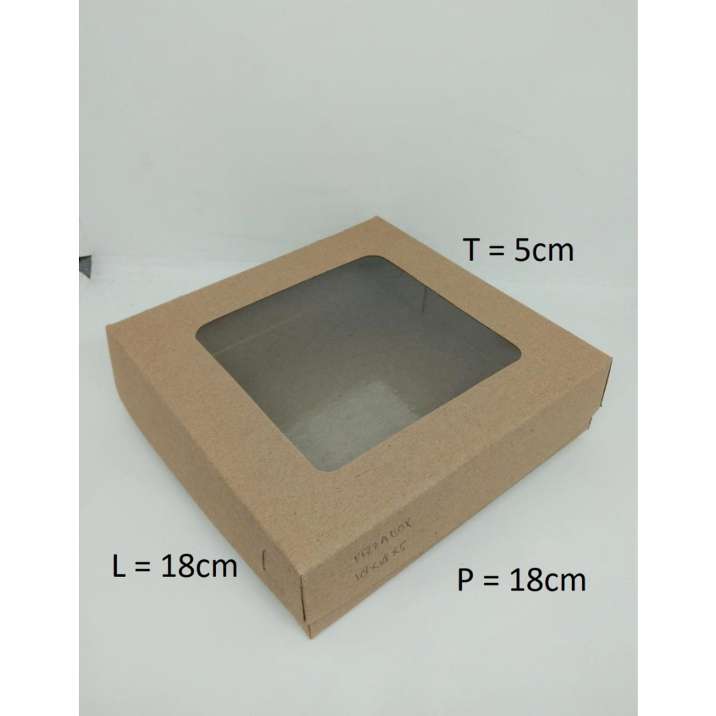 

10 pcs BOX KRAFT MIKA 18X18X5 CM