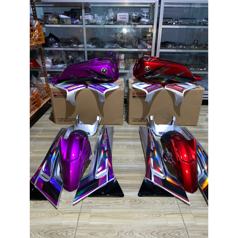 body set  yamaha scorpio tangki kotak/steko