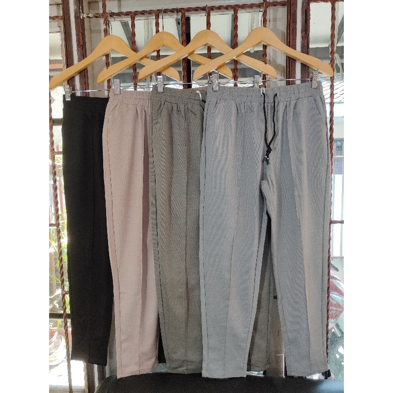 3238 5238 2238 fit 3XL 5XL Celana Panjang Import Wanita / Celana Polos Kantor Katun Jumbo GOOD