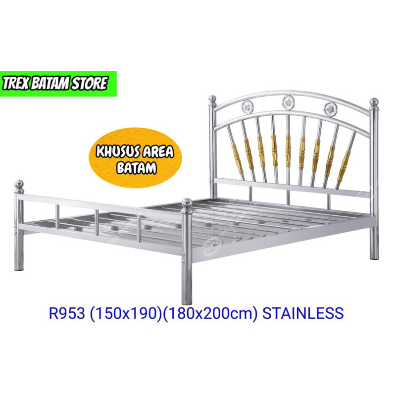 RANJANG BESI STAINLESS PSP  R953  150 x 190 cm & 180 x 200 cm [ BATAM ]