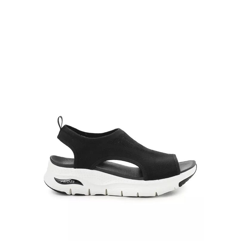 sandal wanita Skechers Arch Fit black