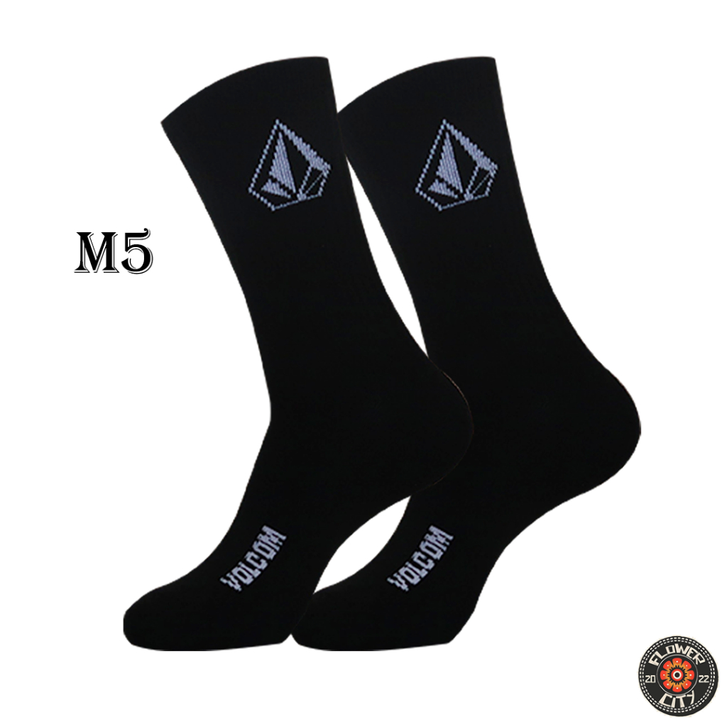 Kaos Kaki Oldschool Motif Volcom - Seri M - (FC) No. M5