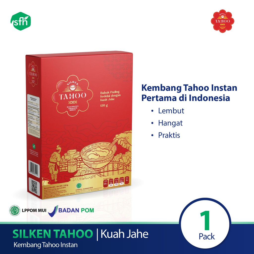 Silken Tahoo / kembang tahu kuah Jahe Instant / KEMBANG TAHU KUAH JAHE INSTANT | SILKEN TAHOO (KUAH 
