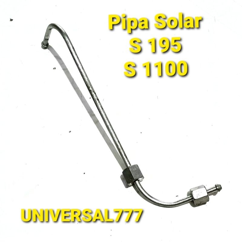 S195 High Pressure Pipe HPP Pipa Selang Bahan Bakar Minyak Solar Injector Injektor Nozzle Nosel Noks