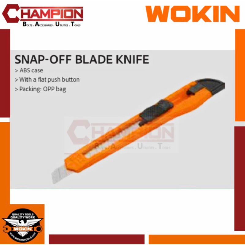 

Pisau cutter cuter kecil 9 x 80mm wokin extra tajam wokin original