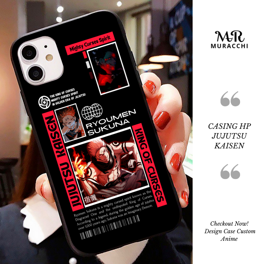Casing Anime Custom Case Anime Jujutsu Kaisen Softcase dan Hardcase Aesthetic All Type Smartphone dl