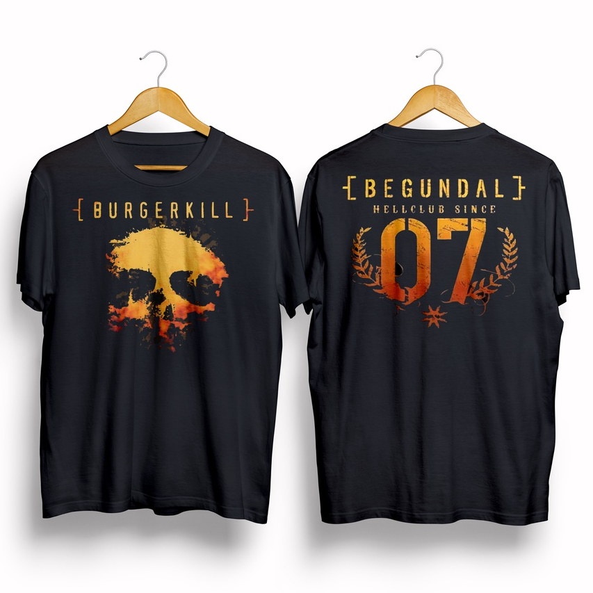 Kaos Musik Band Burgerkill - Begundal Hell Club