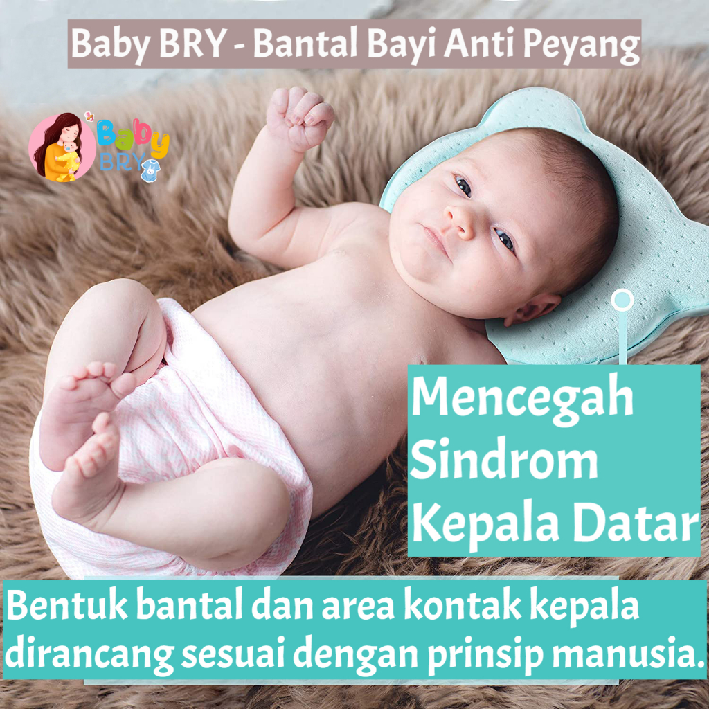 Bantal Bayi Anti Peyang / bantal kepala bayi / bantal baby memory foam / bantal anti pipih / Bantal 