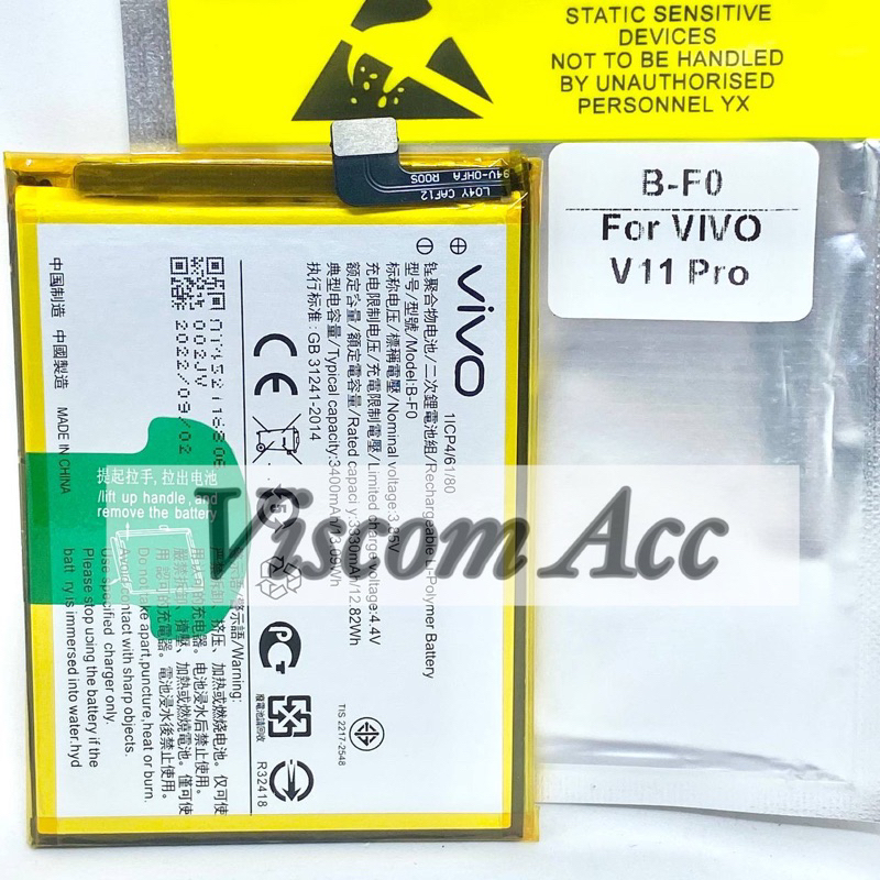 Baterai Vivo V11pro Original B-F0 Vivo V11 Pro
