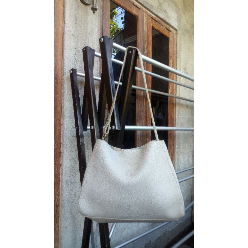 MICOCAH Tas Wanita Kulit Jeruk Asli - Model Tote (Preloved)