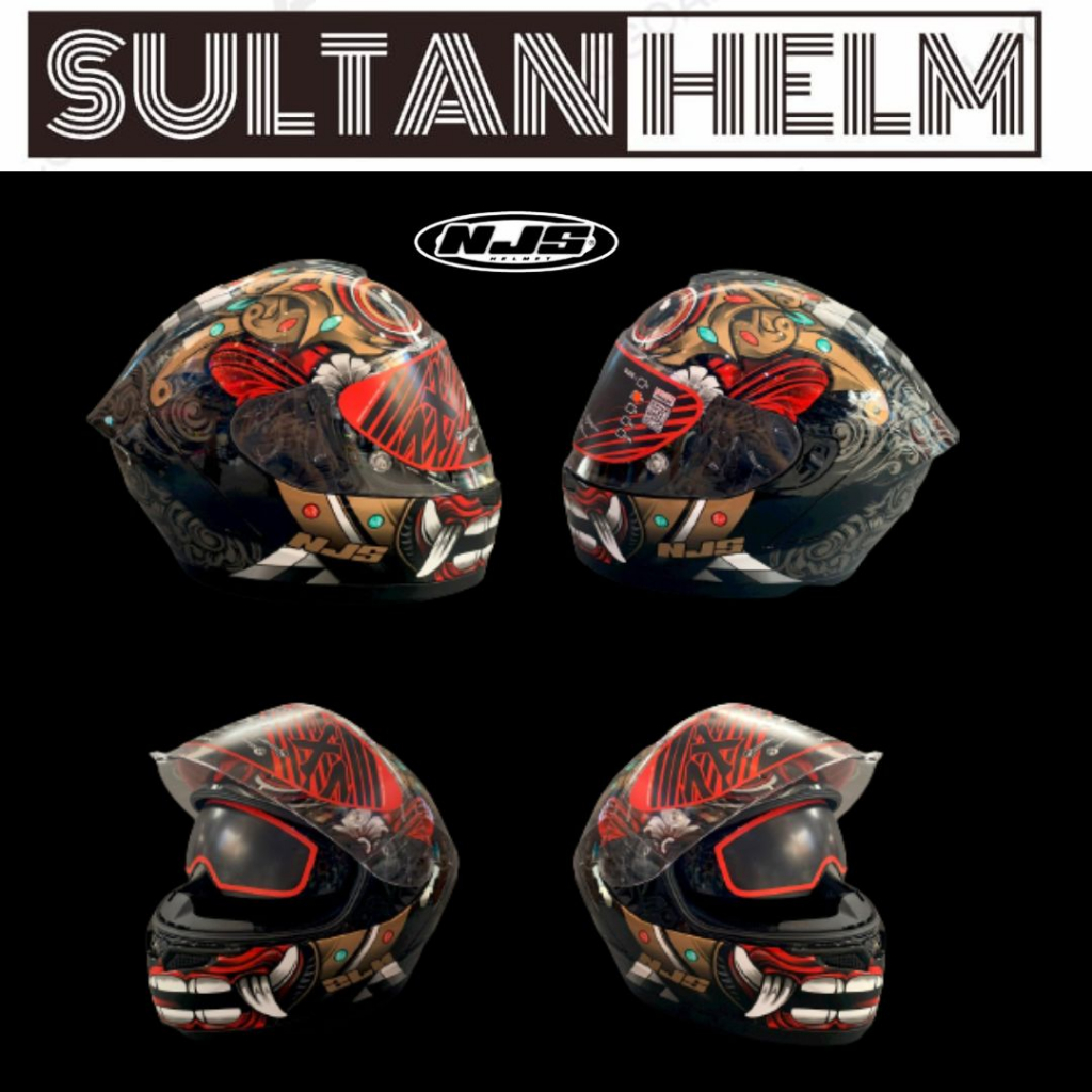 NJS ZX-1 ZX 1 ZX ONE BARONG GLOSY/DOFF FULL FACE NJS ORIGINAL