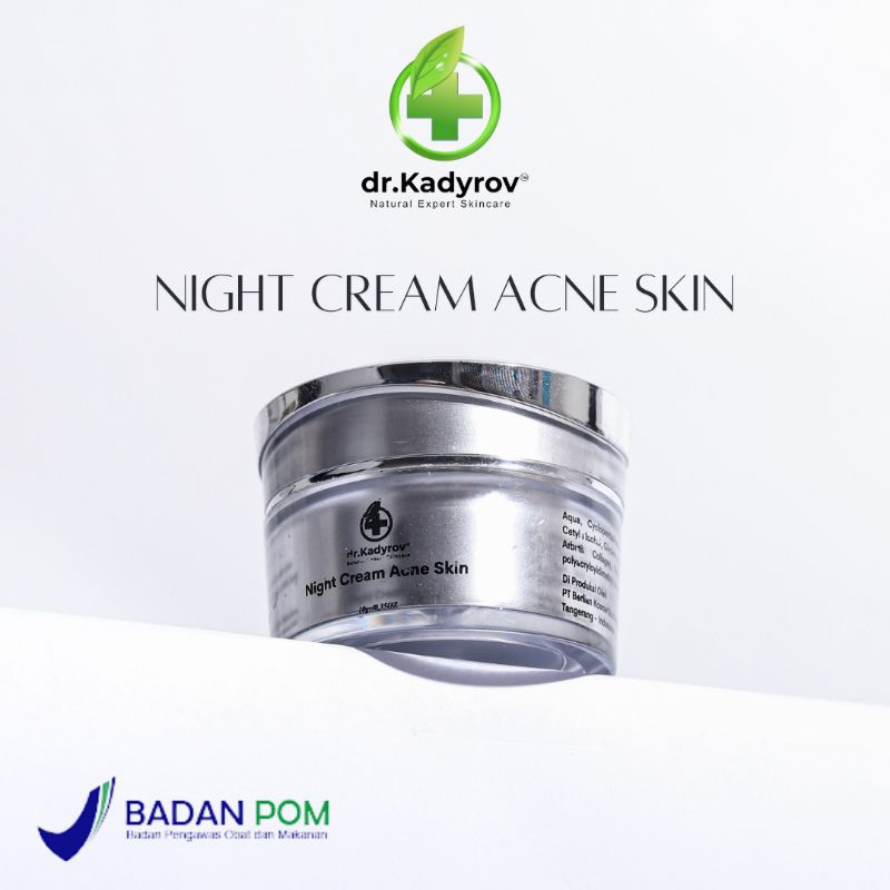 dr.Kadyrov Skincare - NIGHT CREAM ACNE SKIN - Moisturizer (BPOM)