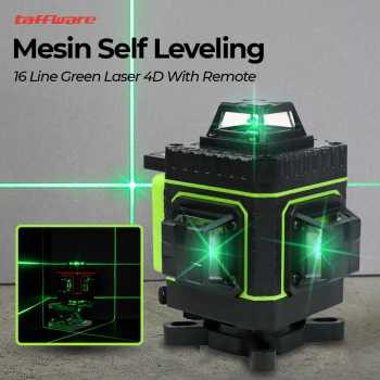 (COD)Taffware_Mesin Self Leveling 16 Line Laser 4D Remote - LD-515 - Alazka