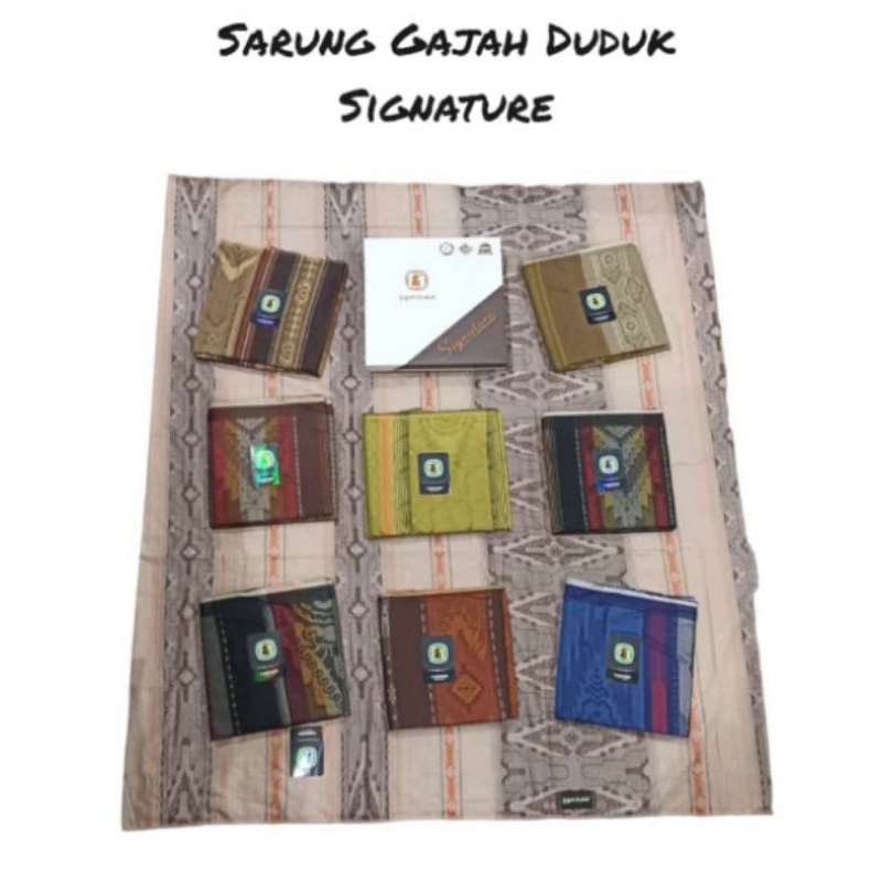 Sarung tenun jaquar gajah duduk signature original premium