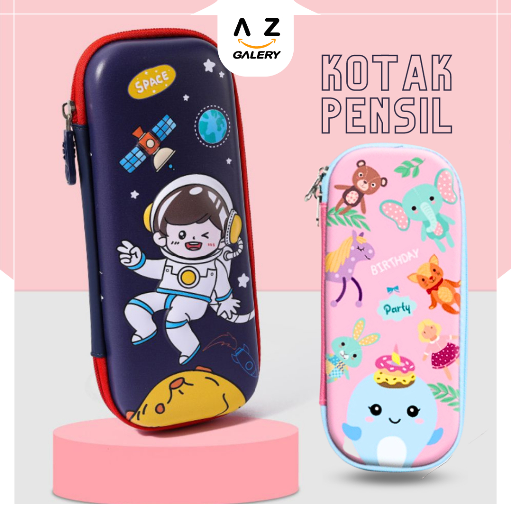 

Kotak Tempat Pensil Pulpen Anak Perempuan Laki Laki Sekolah Gambar Kartun 3D Timbul Azgalery MK909