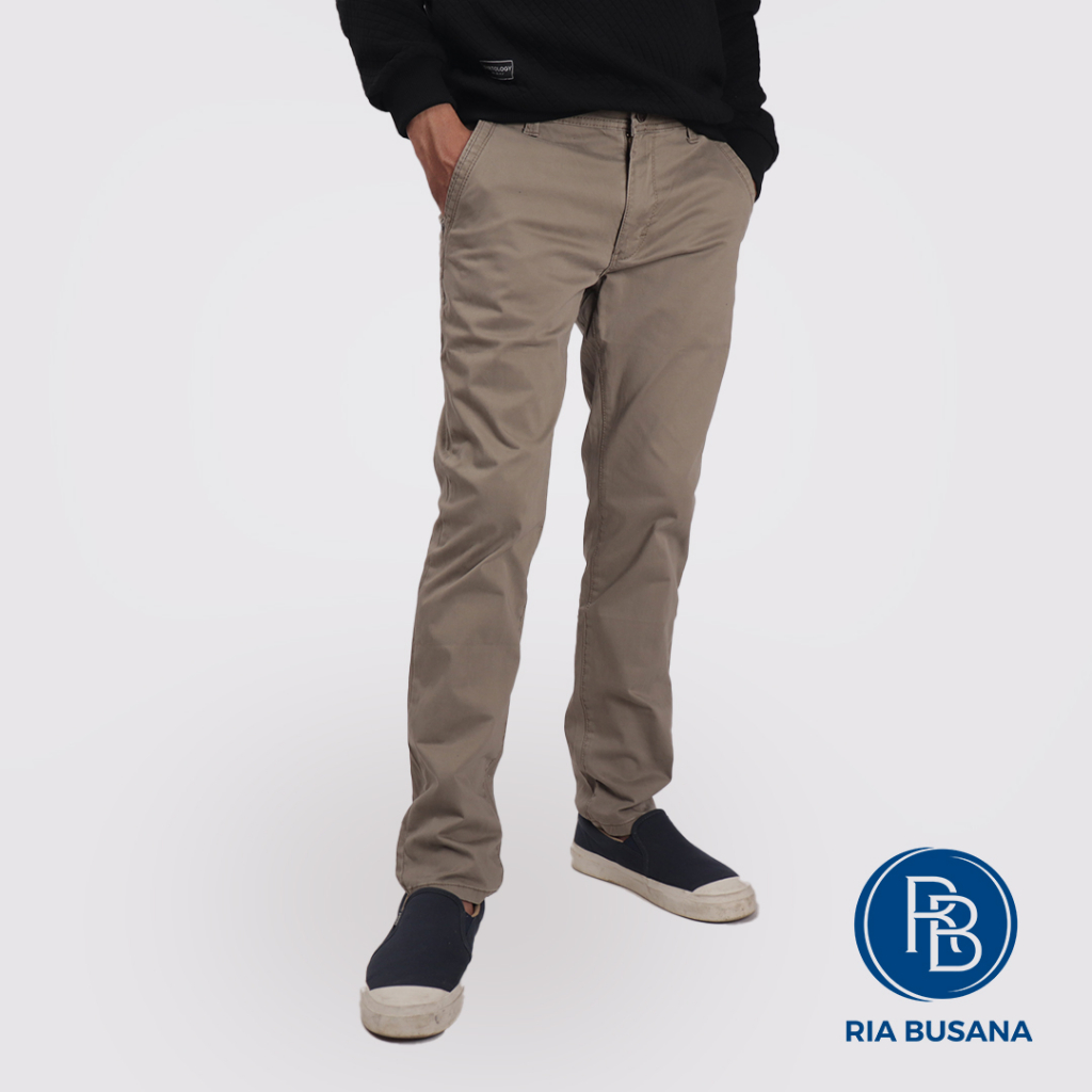 Ria Busana - Roxeld - Celana Panjang Katun Dewasa Pria Art. PLK70719BL
