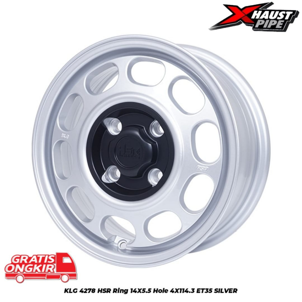 VELG MOBIL HSR MODEL KALENG R14 CAKEP BUAT BRIO SIGRA SIRION AYLA PCD 4X100
