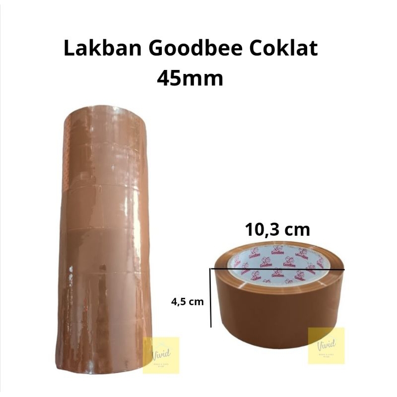

Lakban 90 yard - Lakban Coklat 90 yard 45mm - Lakban Merk Goodbee - Selotip Coklat