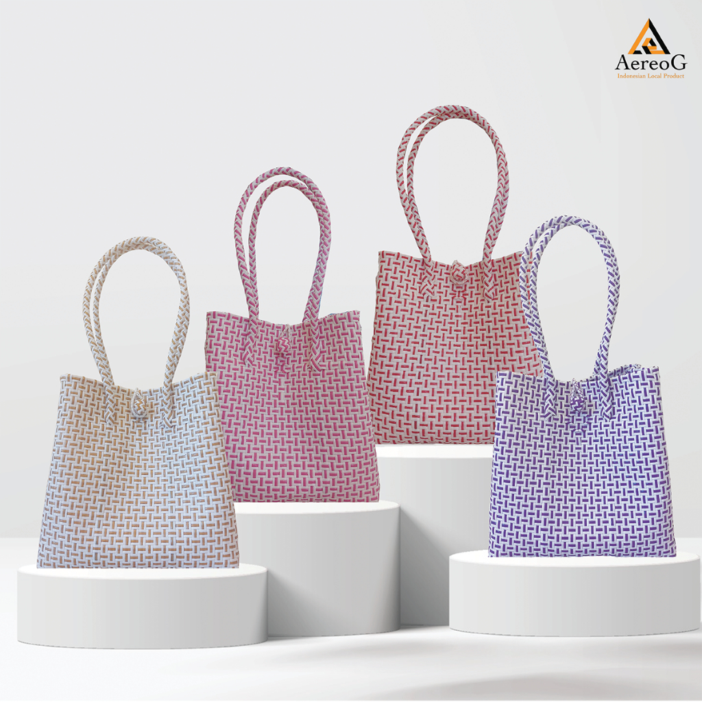 Tas Jali Jali Model Lurik Premium Handmade Bag Tas Hampers Wanita Murah Woven Bag Premium