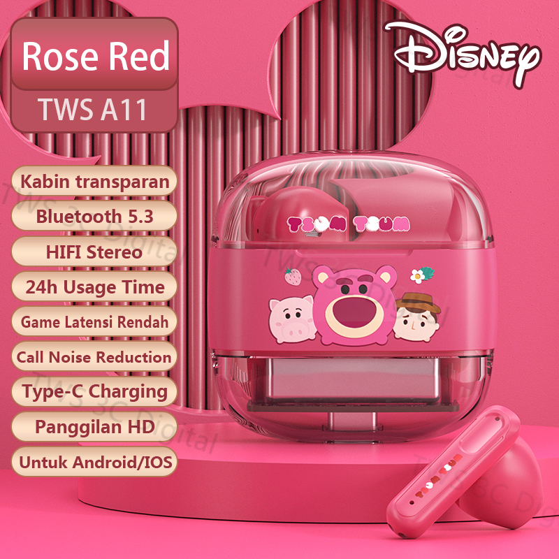 NEW [New Arrival] 100% ORI Disney Headset Bluetooth 5.3 TWS Earphone Dukungan untuk Android/IOS HIFI