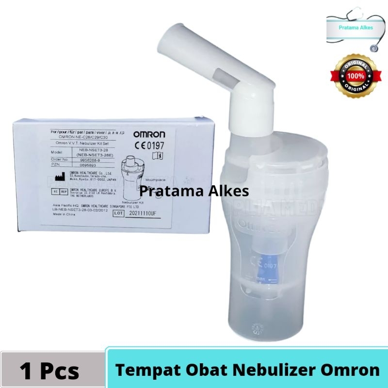 Tempat Obat Nebulizer Omron Spare Part Nebulizer Kit Omron NEC28 NEC29 Alat Medis