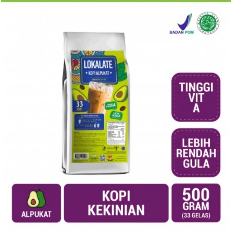 

Lokalate Kopi Alpukat 500 gram