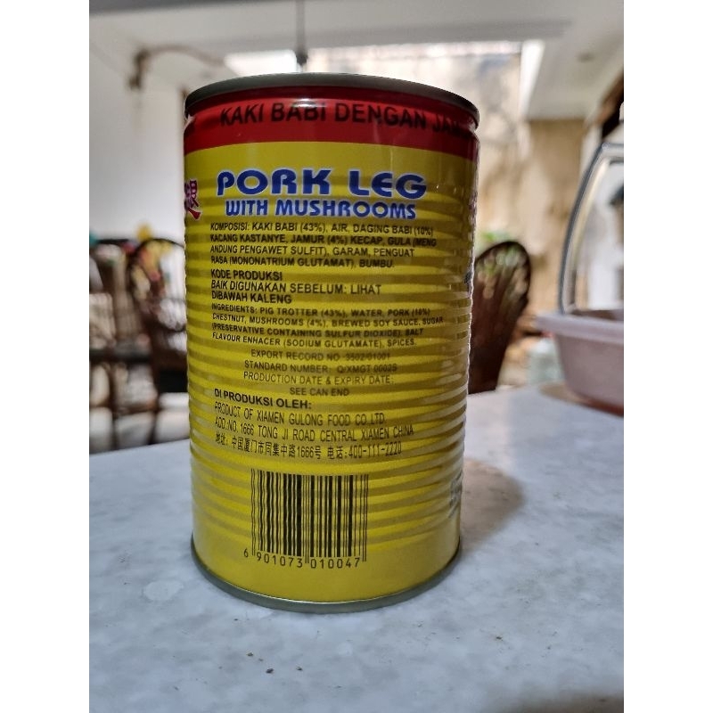 

Gulong Pork Leg with Mushroom / Kaki Babi kaleng 397gr